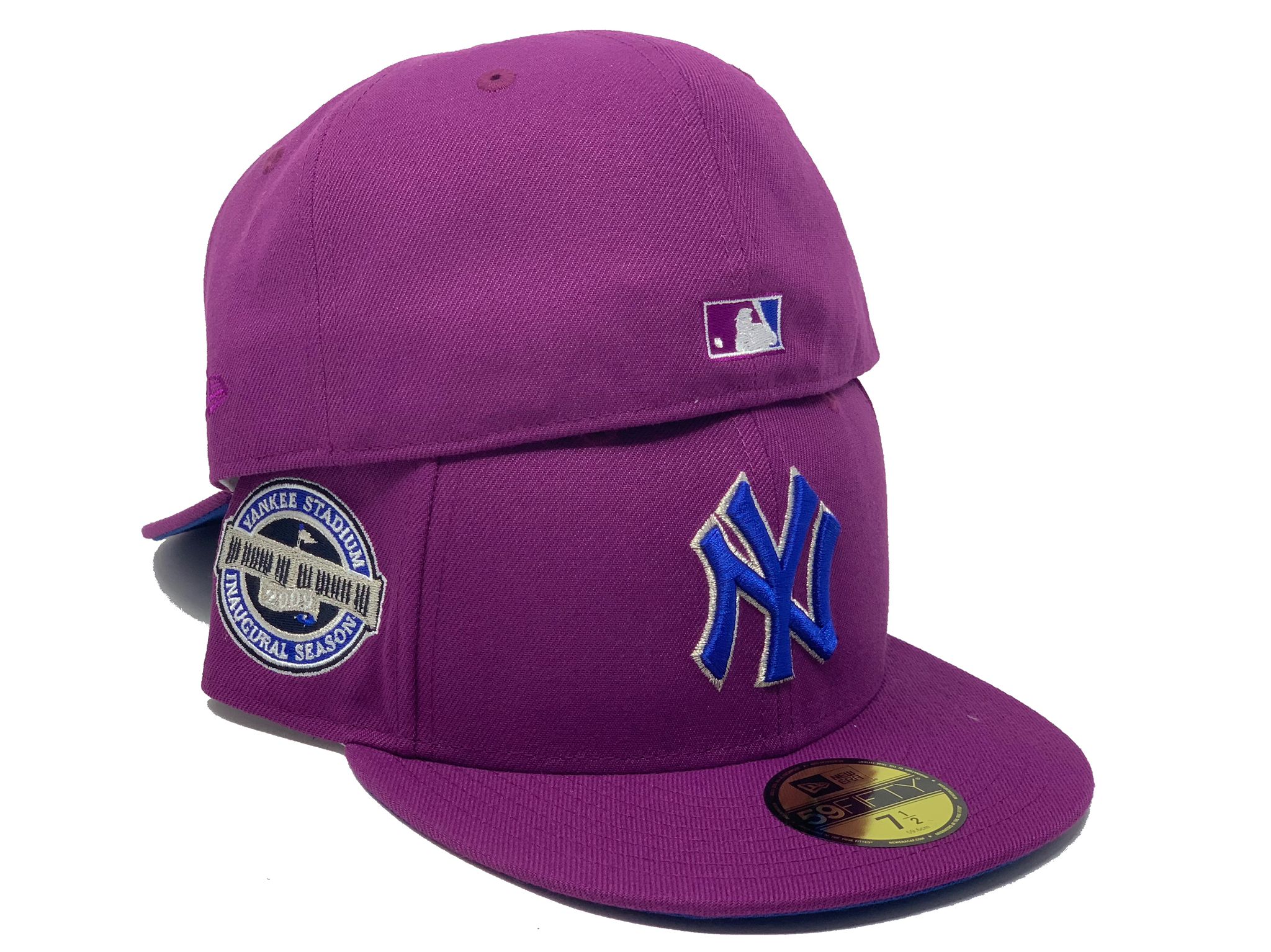 New York Yankees New Era Purple Under Visor 59FIFTY Fitted Hat - Royal