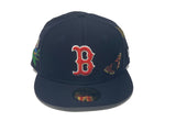 FELT  *  BOSTON RED SOX NAVY BLUE 59FIFTY FITTED HAT