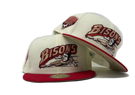 Buffalo Bisons International League Stone Brim New Era Fitted Hat