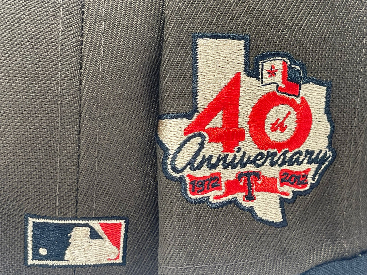 Texas Rangers 40th Anniversary Red Brim New Era Fitted Hat