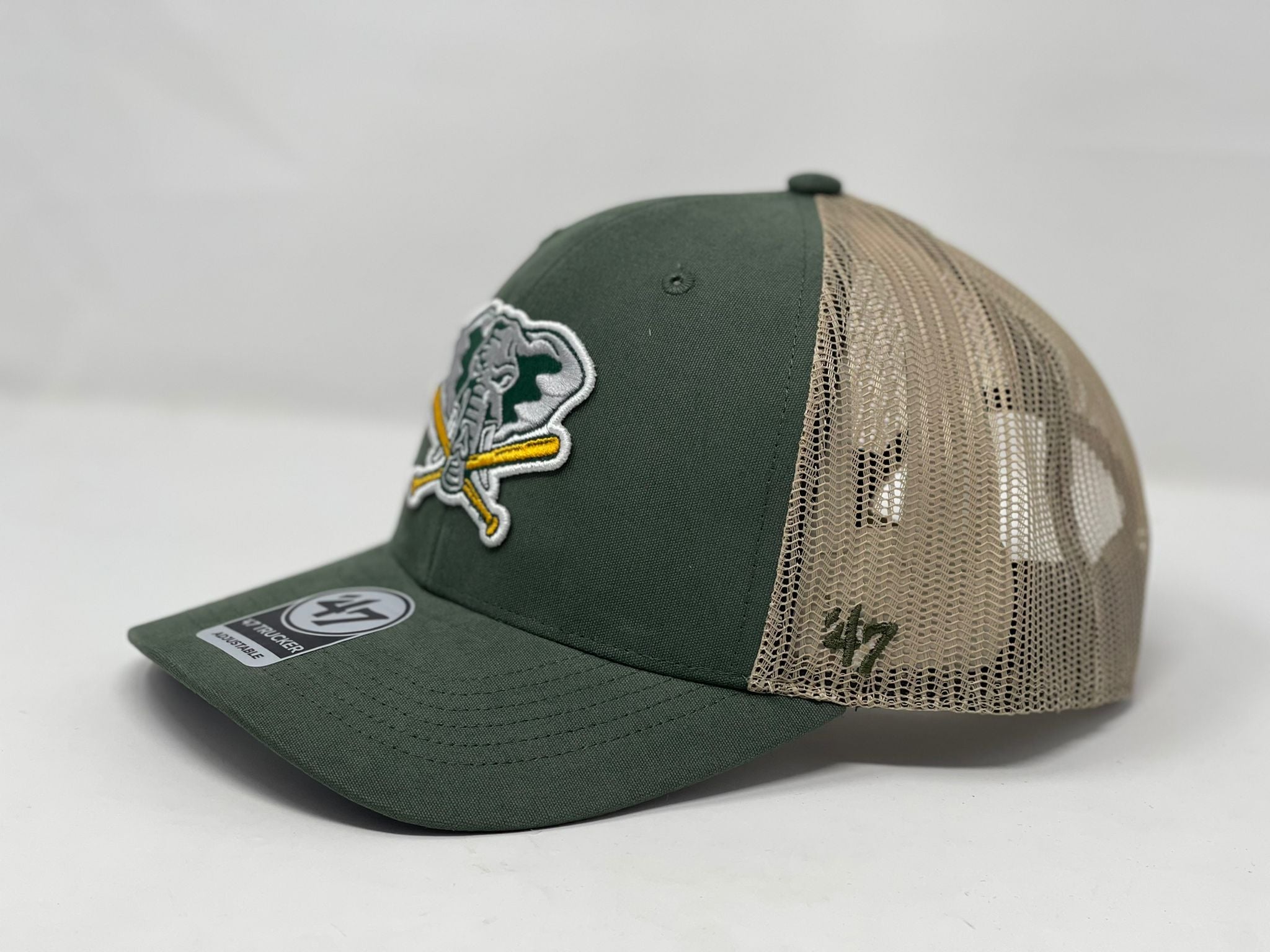 Men's '47 Green/Gold Oakland Athletics Retro Super Hitch Snapback Hat