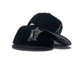 Black Florida Merlins Team Official Color New Era Snapback Hat