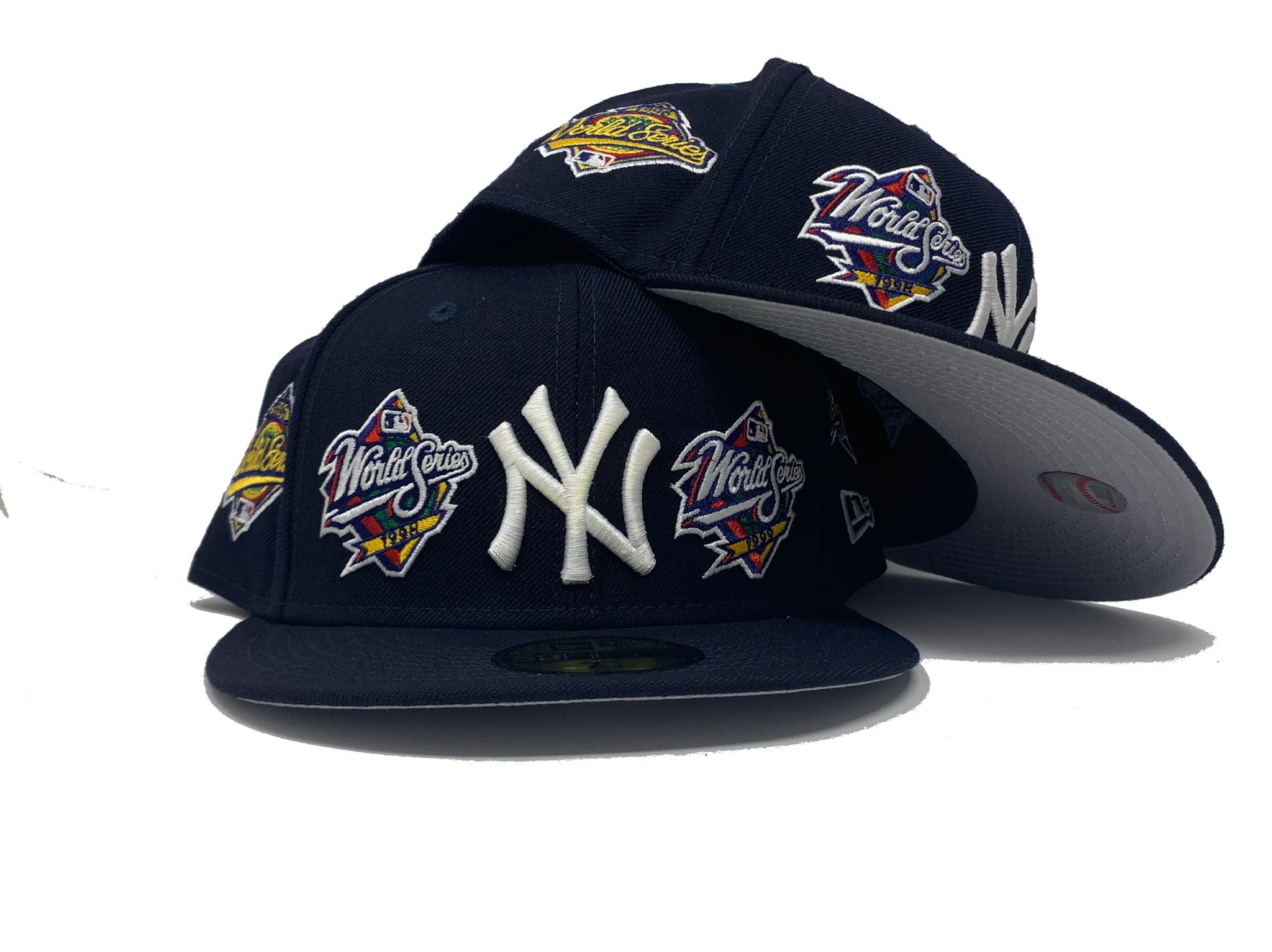 Navy Blue New York Yankees World Champions New Era Fitted Hat – Sports  World 165