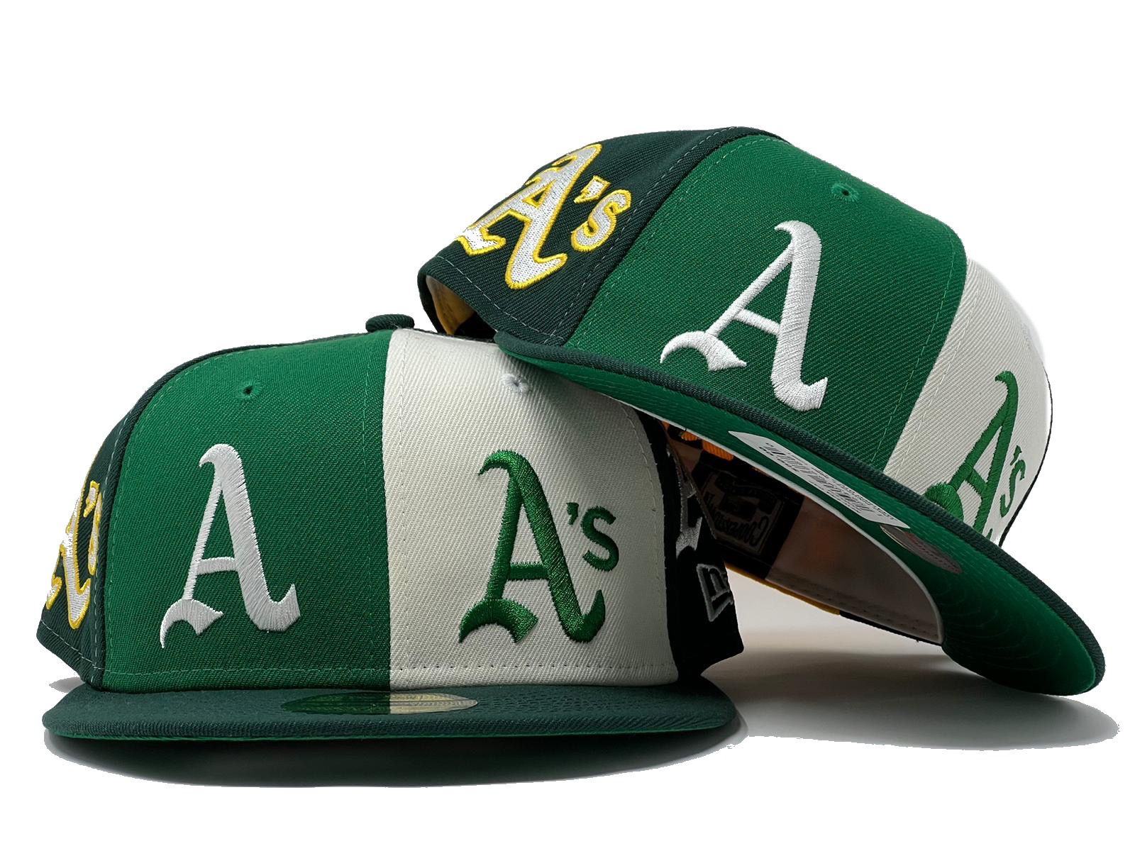 New Era 59FIFTY MLB Oakland Athletics Logo Pinwheel Fitted Hat 7 3/4
