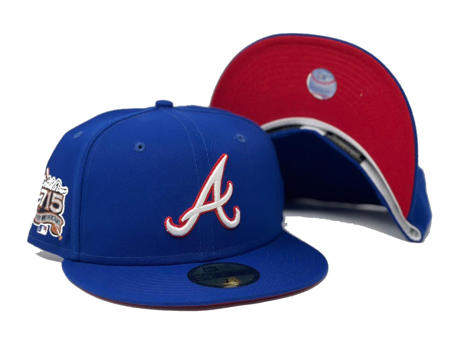 Vintage Hank Aaron 755 HR Snapback MLB Baseball Hat Cap Mens 