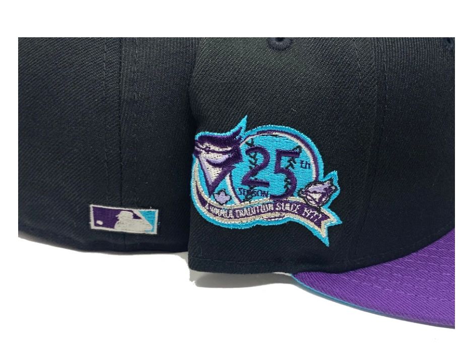 Black Toronto Blue Jays 25th Anniversary Galaxy Collection Fitted