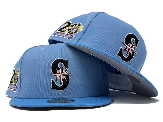 Seattle Mariners 20th Anniversary "Gamecube Collection" Gray Brim New Era Fitted Hat