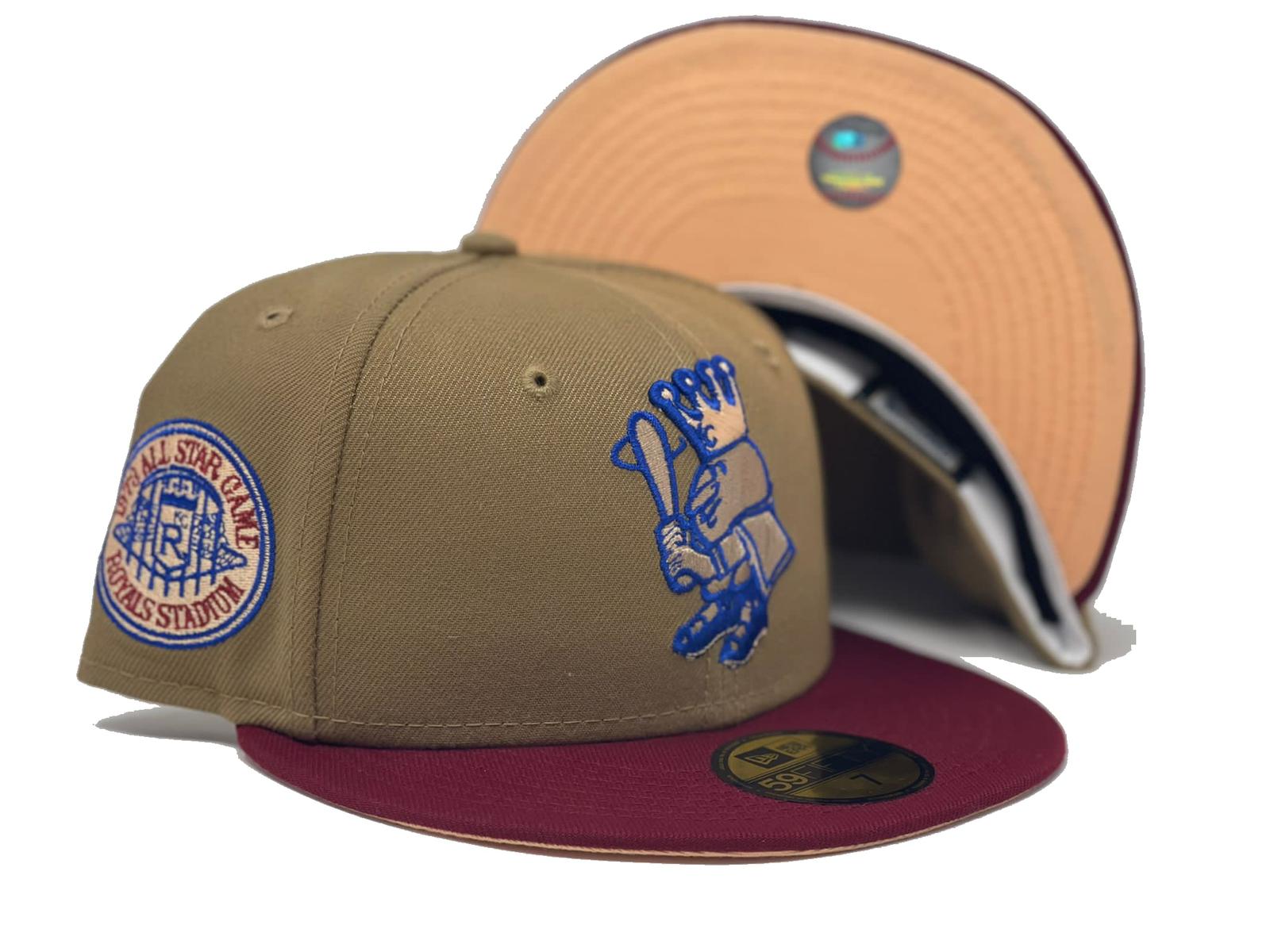 New Era Kansas City Royals All Star Game 1978 Smooth Red Iced Edition  59Fifty Fitted Hat, EXCLUSIVE HATS, CAPS