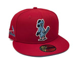 ST.  LOUIS CARDINALS  RED ICY BRIM NEW ERA FITTED HAT
