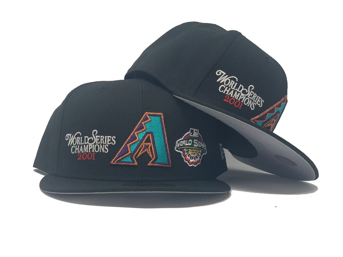 Black Arizona Diamondbacks 2001 World Series New Era Fitted Hat