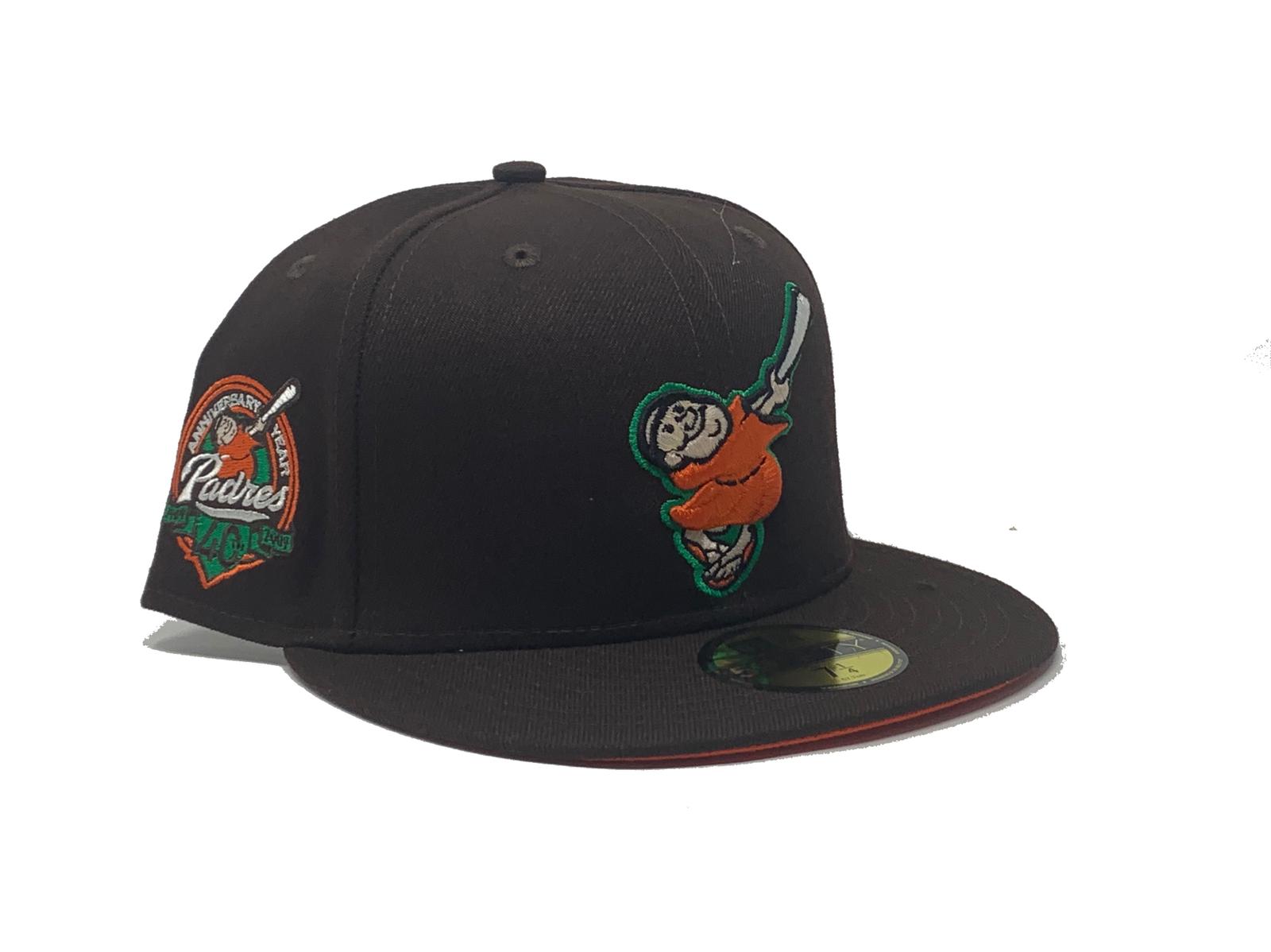 Dark Brown San Diego Padres 40th anniversary New Era Fitted Hat