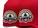 WASHINGTON NATIONALS 2018 ALL STAR GAME RED PINK BRIM NEW ERA FITTED HAT