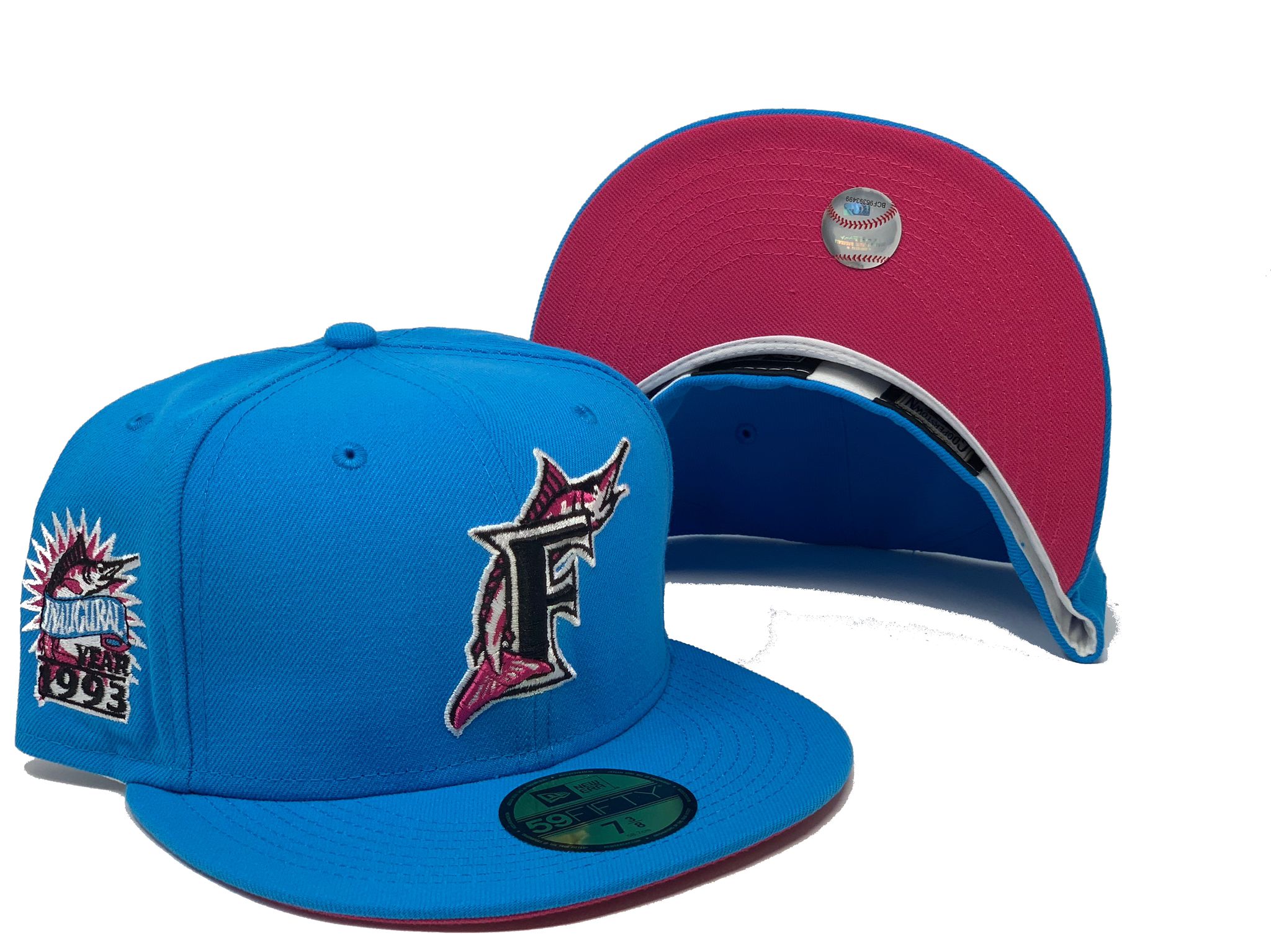 Lids Miami Marlins, Florida Marlins New Era Cooperstown Collection 1993 Inaugural  Season Azure Undervisor 59FIFTY Fitted Hat - Gold/Navy