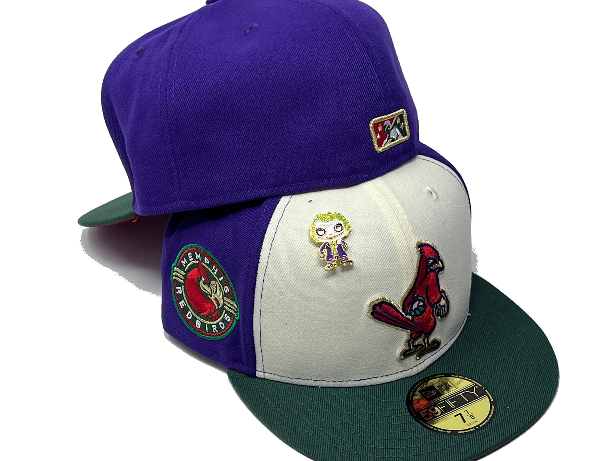 Memphis RedBirds THEME NIGHT White-Black-Purple Fitted Hat