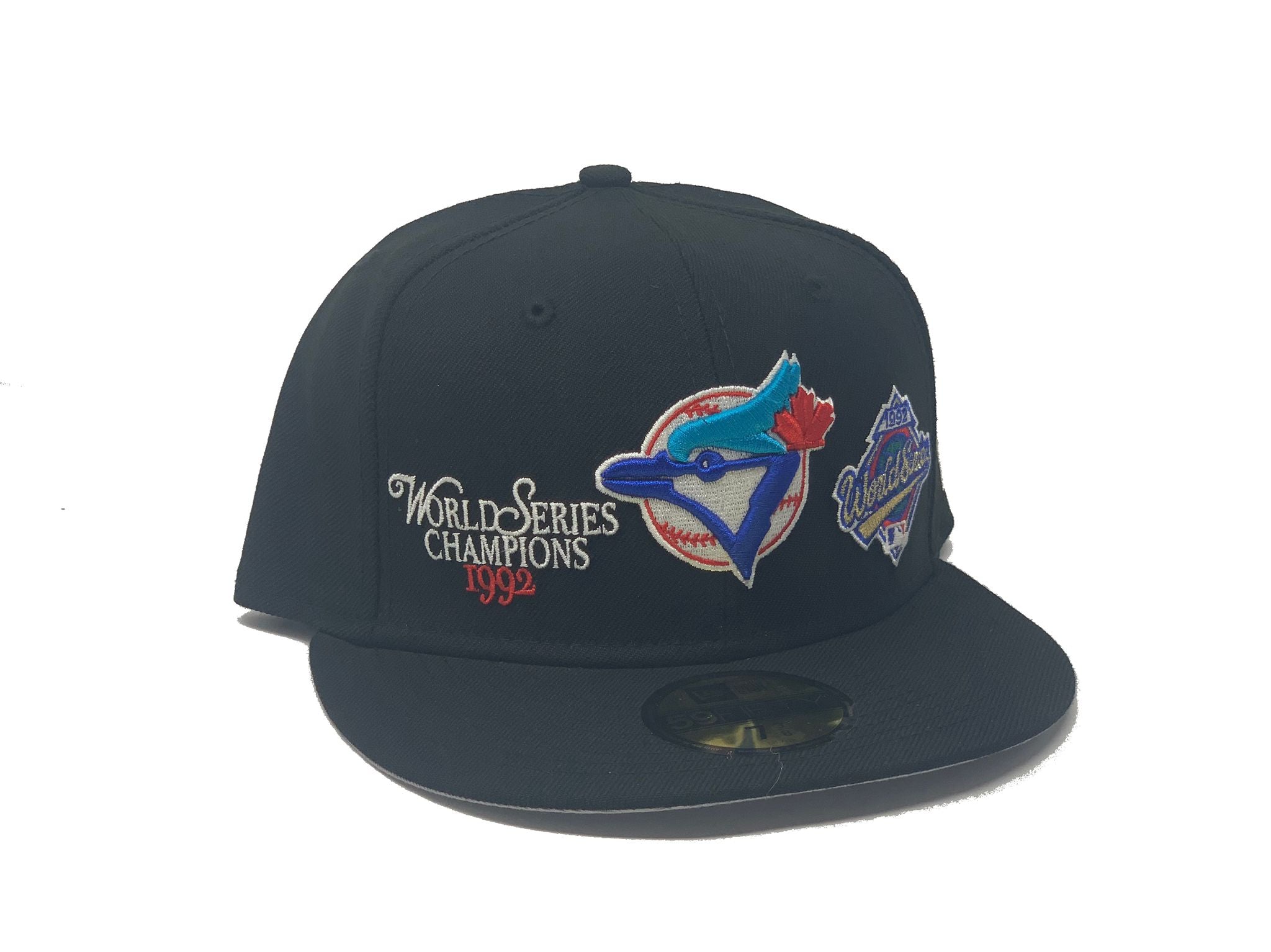 Men's Toronto Blue Jays New Era Black 1992 World Series Team Drip 9FIFTY Snapback  Hat