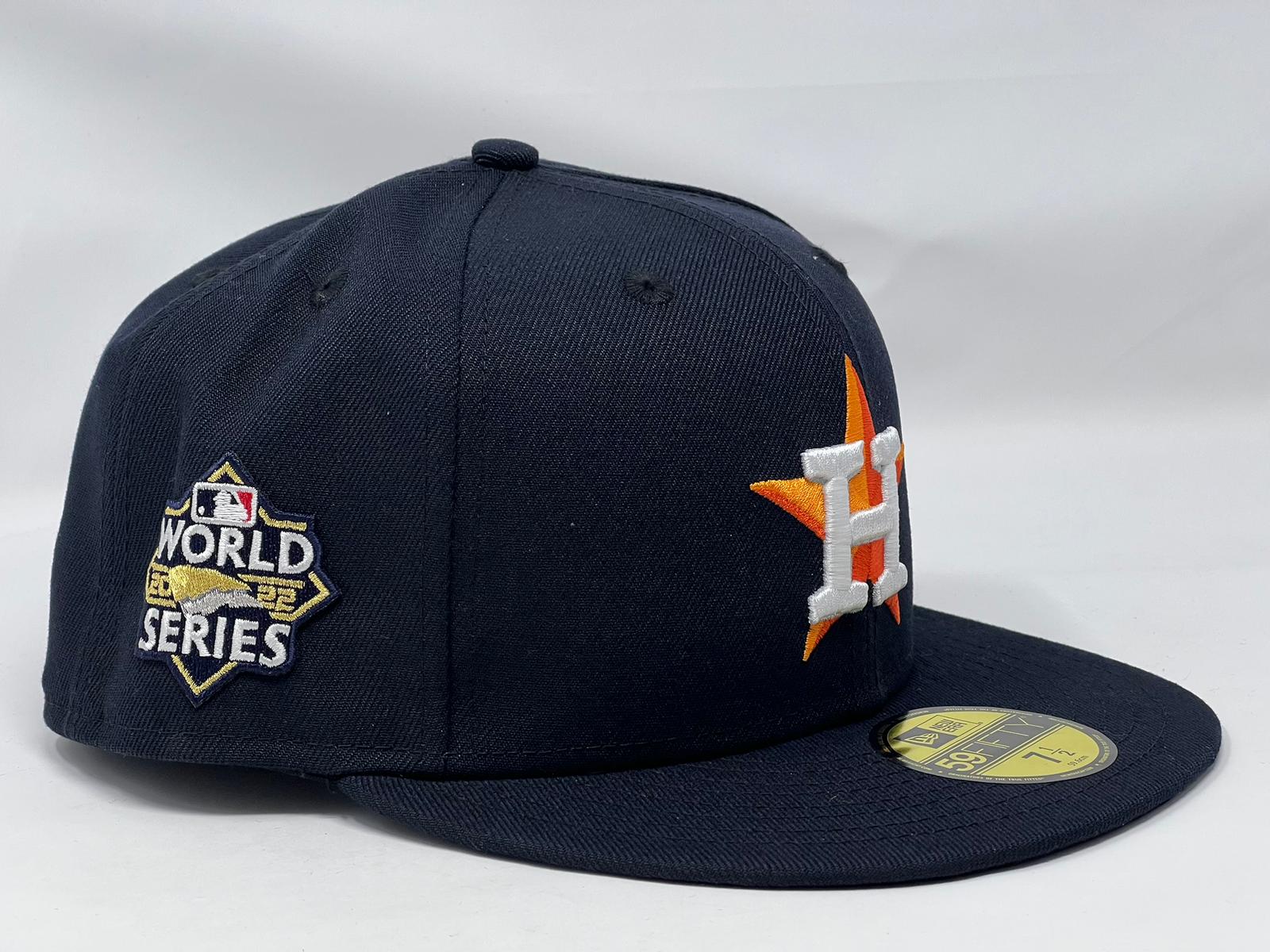Houston Astros 2022 World Series OFFICIAL New Era Fitted Hat 7 3/4 USA NEW