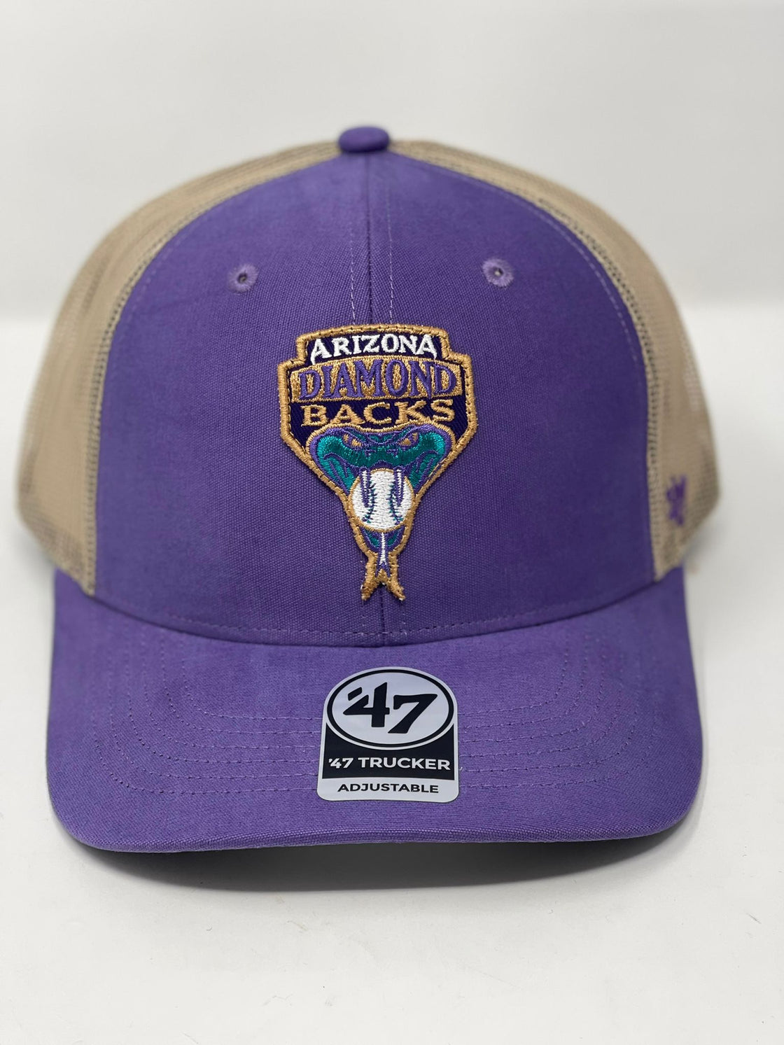 Arizona Diamondbacks '47  Trucker Snapback Hat - light purple