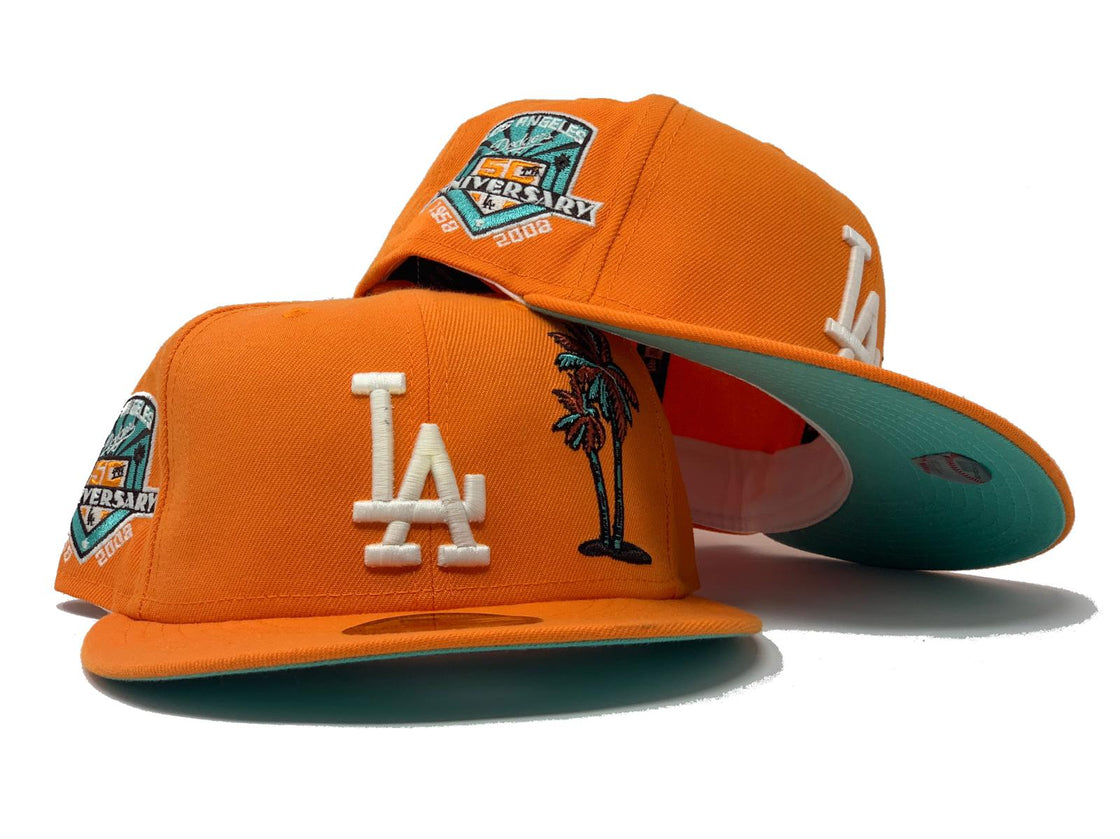 Tango Orange Los Angeles Dodgers 40th Anniversary New Era Fitted