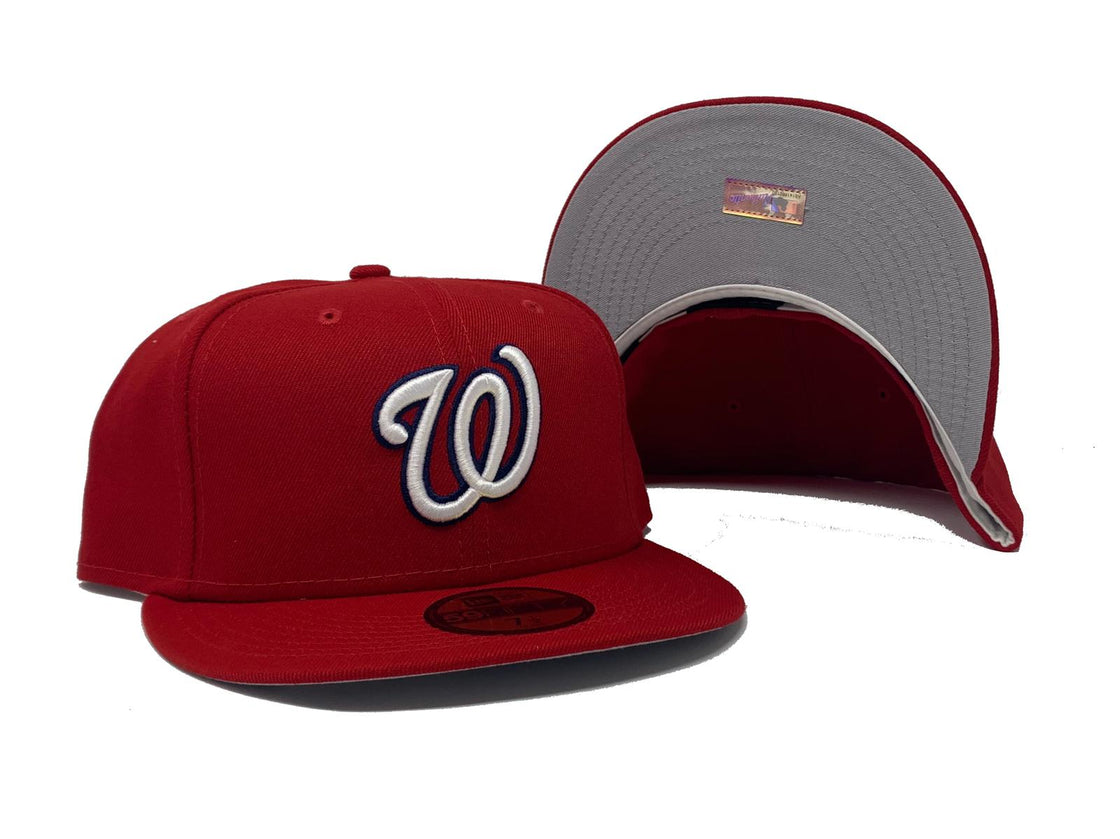 WASHINGTON NATIONALS CLASSIC ON FIELD GRAY BRIM NEW ERA FITTED HAT