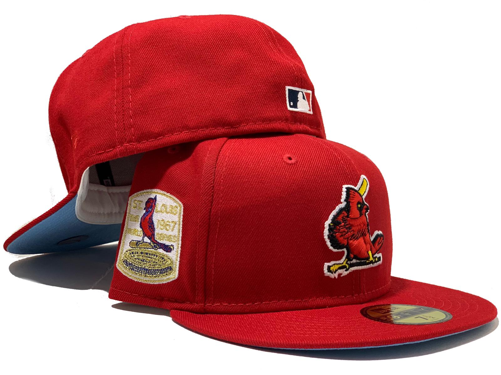 ST. LOUIS CARDINALS 1967 WORLD SERIES RED ICY BRIM NEW ERA FITTED HAT –  Sports World 165