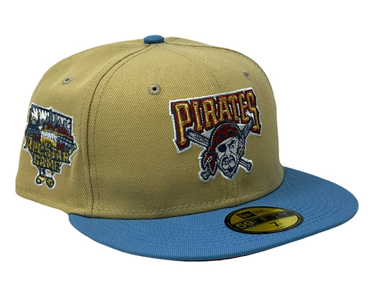 PITTSBURGH PIRATES 2006 ALL STAR GAME "SUNRISE GRADIENT 2" RUST ORANGE BRIM NEW ERA FITTED HAT