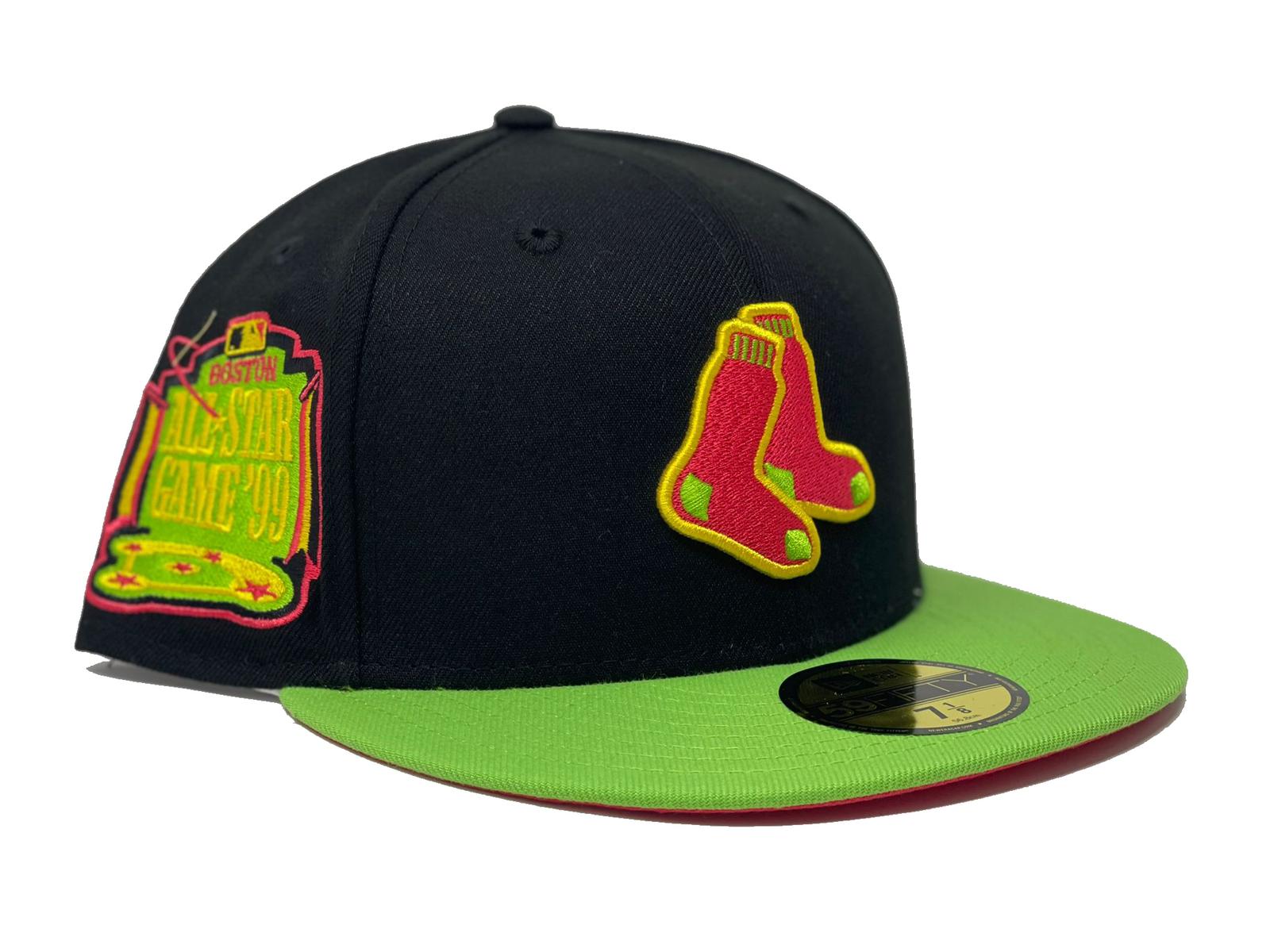 New Era Red/Neon Green Boston Red Sox Lava Highlighter Combo 59FIFTY Fitted Hat