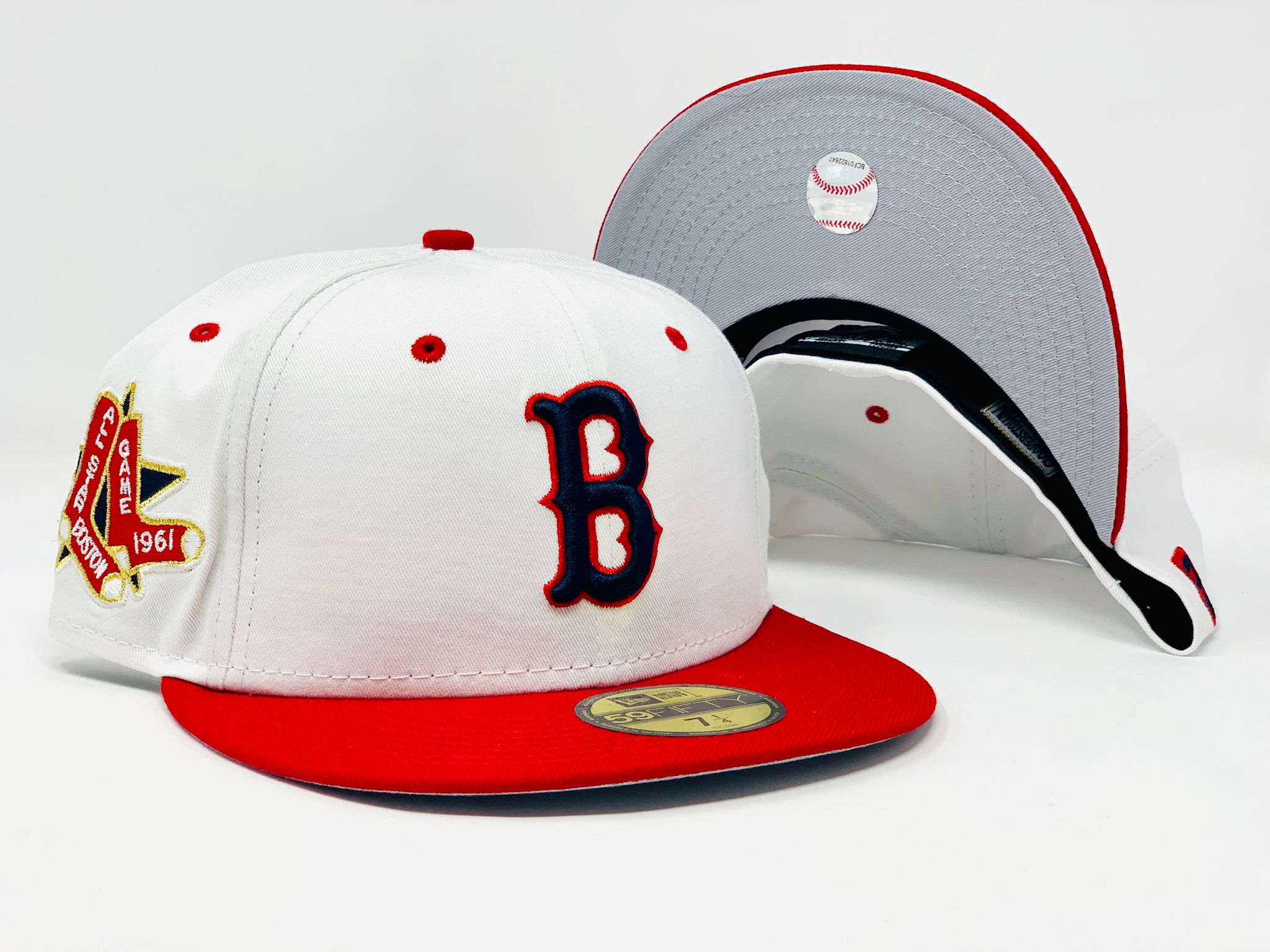 New Era Boston Red Sox Movie Collection 1961 All Star Game Patch Capsule  Hats Exclusive 59Fifty Fitted Hat Blue/Red - SS22 - US