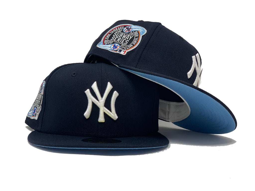 NEW YORK YANKEES SUBWAY SERIES NAVY ICY BRIM NEW ERA FITTED HAT