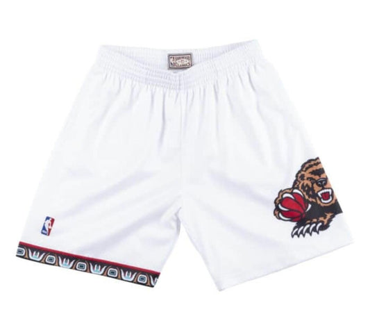 Mitchell and Ness Vancouver Grizzlies NBA White Swingman Shorts