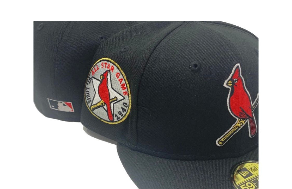 Black St. Louis Cardinals 1940 All Star Game 59fifty New Era Fitted Hat