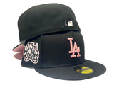 LOS ANGELES DODGERS 75TH WORLD SERIES  BLACK PINK BRIM NEW ERA FITTED HAT