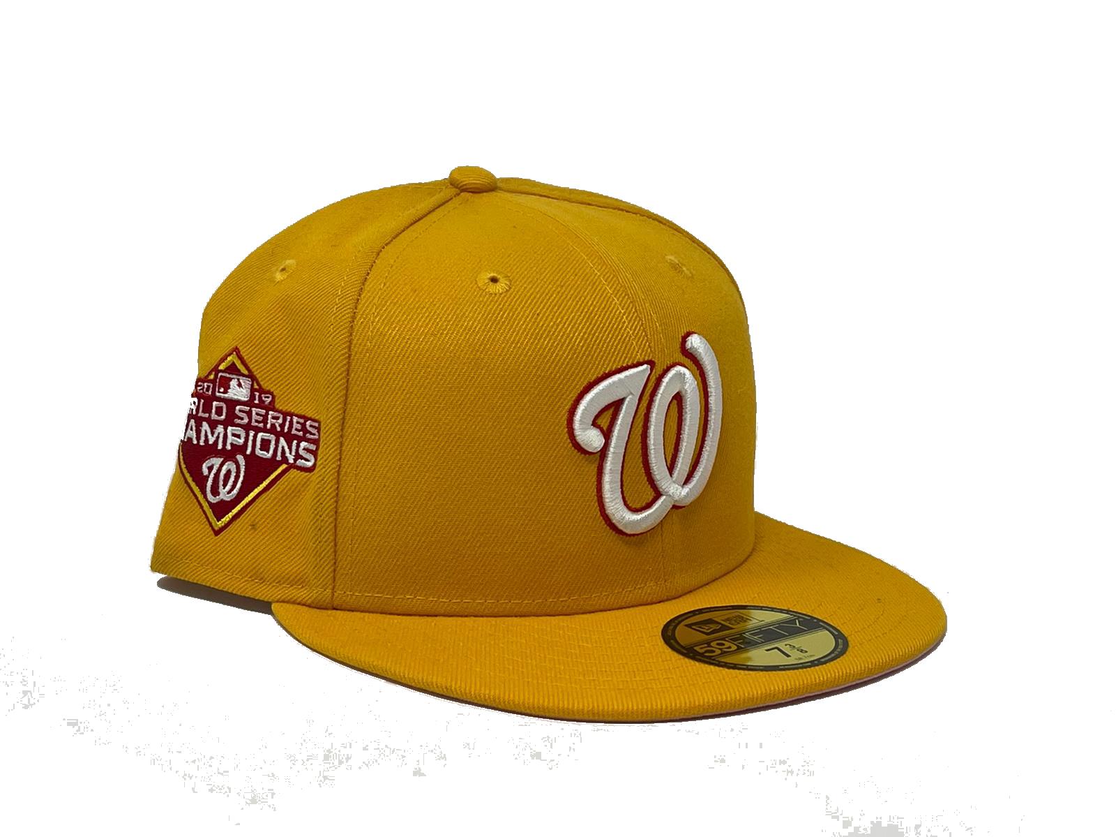 Lids Washington Nationals New Era Grilled 59FIFTY Fitted Hat - Yellow/Black