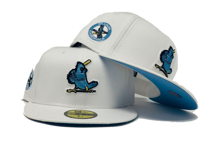 St. Louis Cardinals Cream Busch Stadium Patch Icy Blue UV New Era 59FIFTY  Fitted Hat