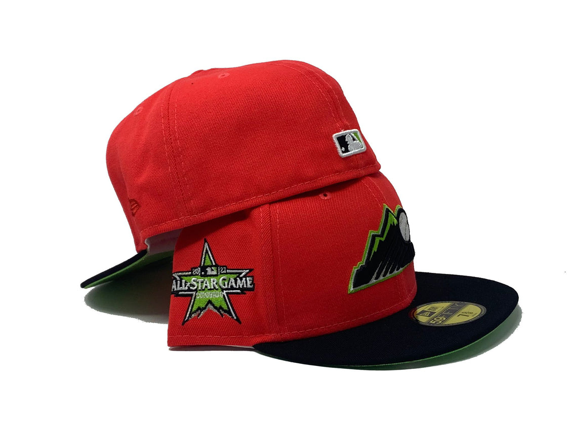 Lava Red Colorado Rockies 2021 All Star Game Custom New Era Fitted