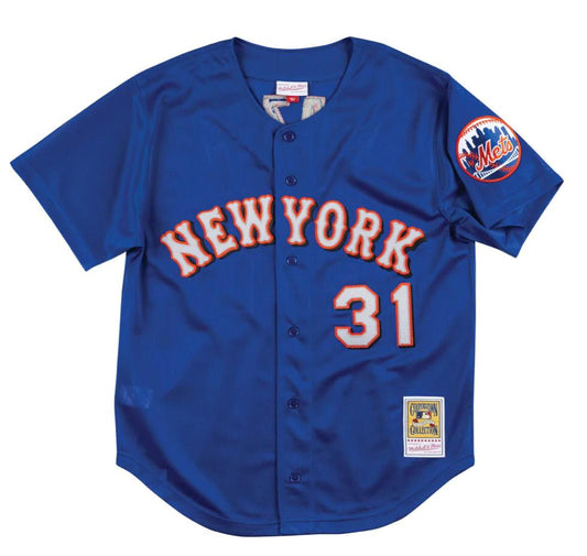 Authentic Mike Piazza New York Mets 1999 Button Front Jersey