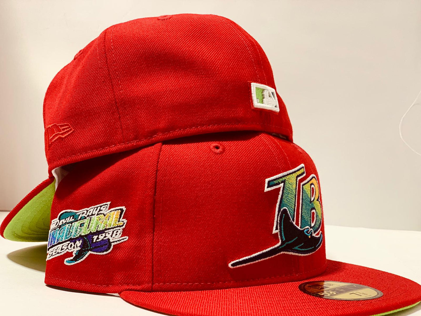 TAMPA BAY DEVIL RAYS INAUGURAL SEASON NEW ERA FITTED TO MATCH AIR JORDAN RETRO 5 " WHAT THE