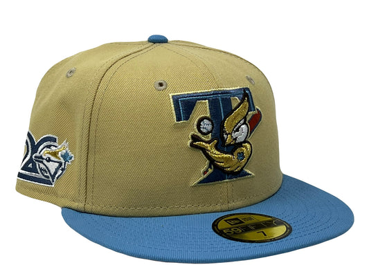 TORONTO BLUE JAYS 20TH ANNIVERSARY "SUNRISE GRADIENT 2" PACK RUST ORANGE BRIM NEW ERA FITTED HAT