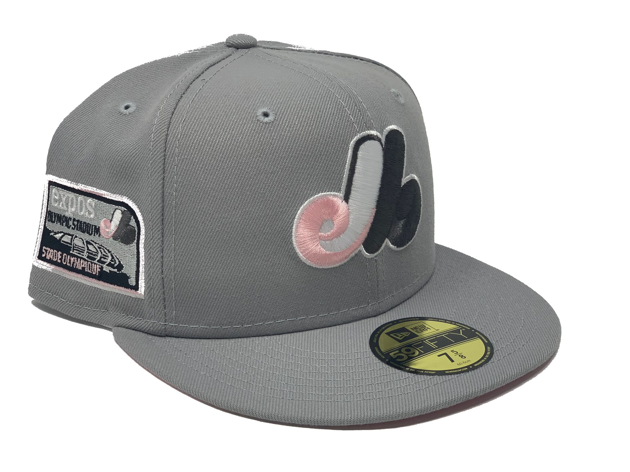 Montreal Expos New Era Olympic Stadium Stade Olympique Chrome Alternate  Undervisor 59FIFTY Fitted Hat - Cream