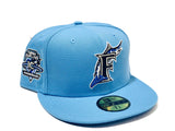 FLORIDA MARLIN 10TH ANNIVERSARY SKY BLUE ROYAL BRIM NEW ERA FITTED HAT