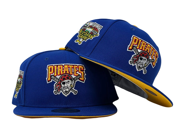 PITTSBURGH PIRATES 2006 ALL STAR GAME ROYAL TAXI YELLOW BRIM NEW ERA FITTED HAT