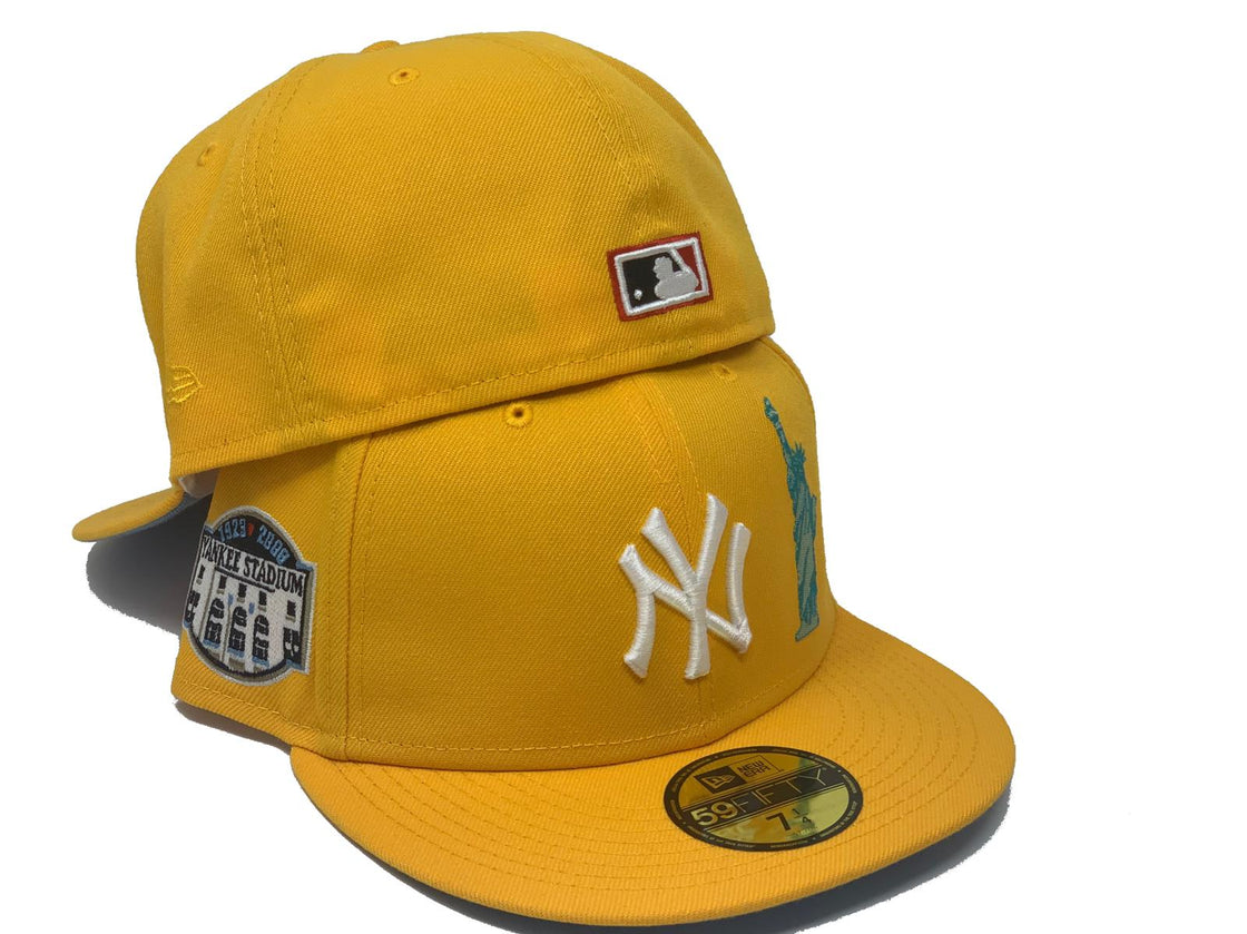 Taxi Yellow New York Yankees Statue of Liberty New Era Fitted Hat