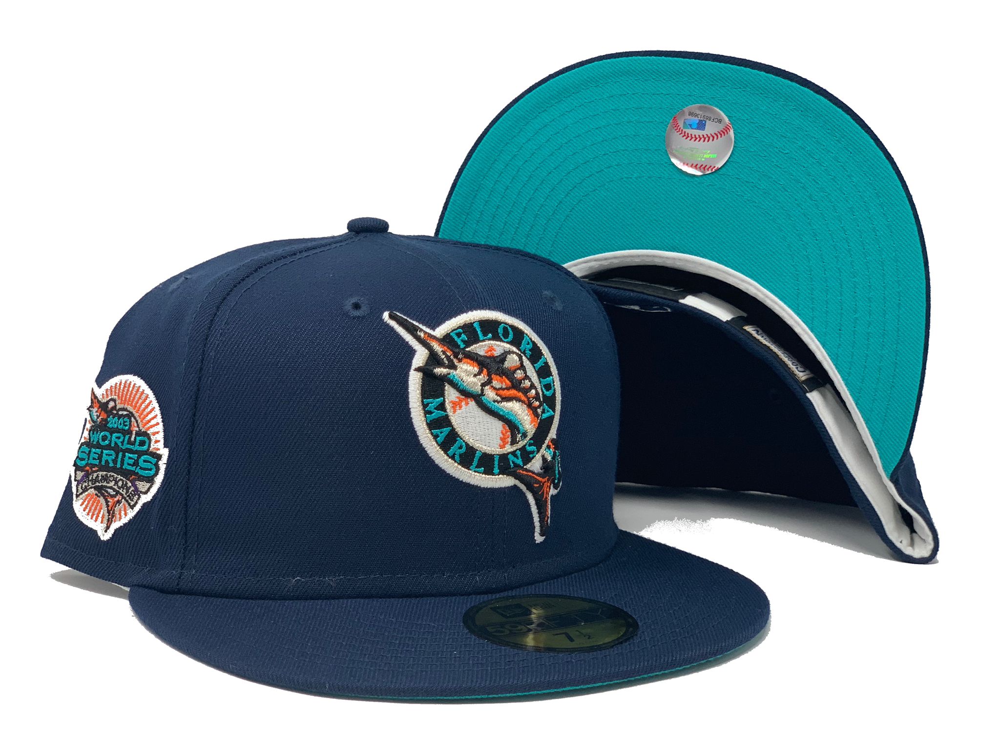 New Era Florida Marlins World Series 2003 Pinstripe Heroes Elite Edition 59FIFTY Fitted Hat
