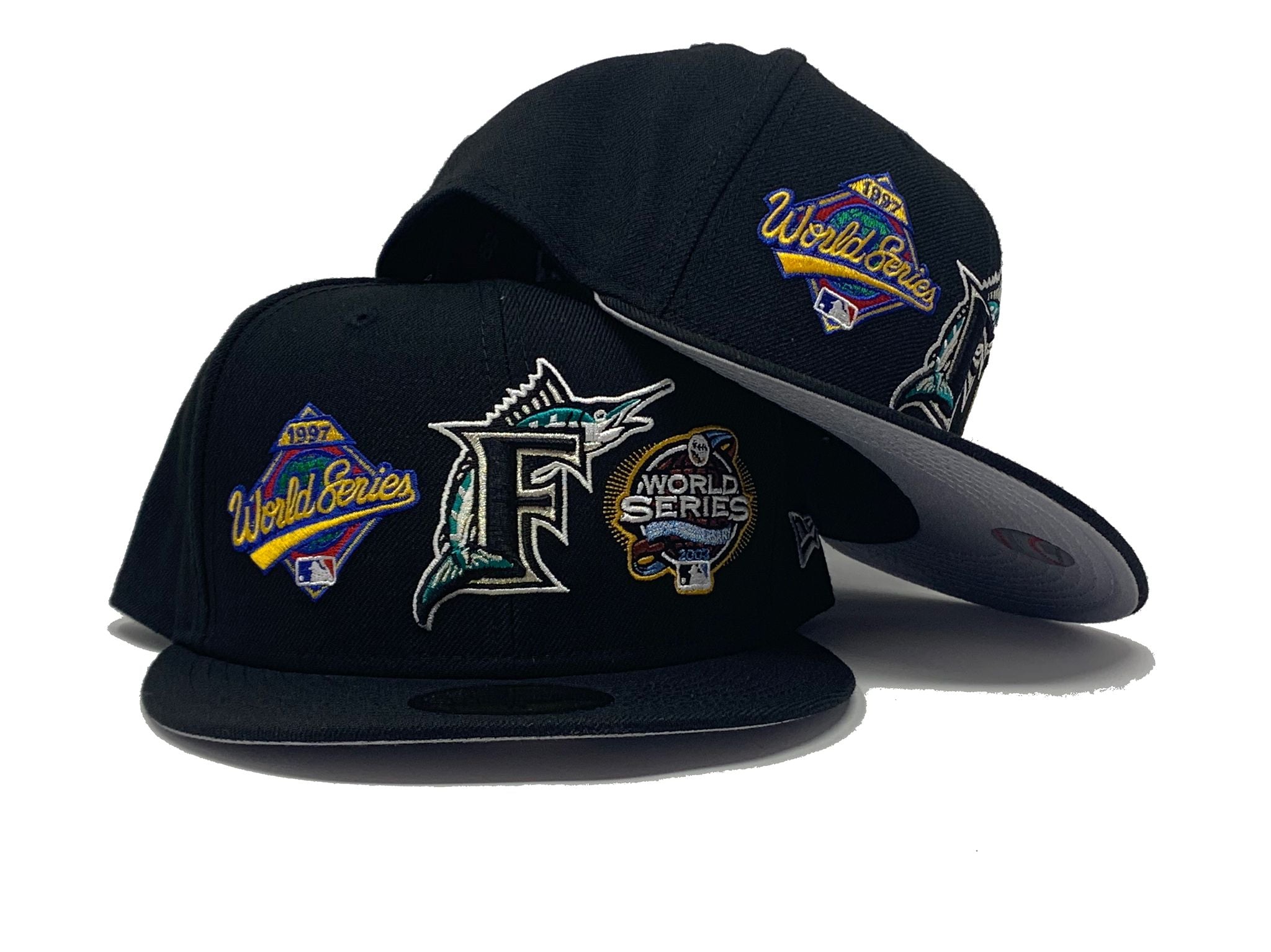 Florida Marlins New Era 1997 World Series Patch Wool 59FIFTY Fitted Ha