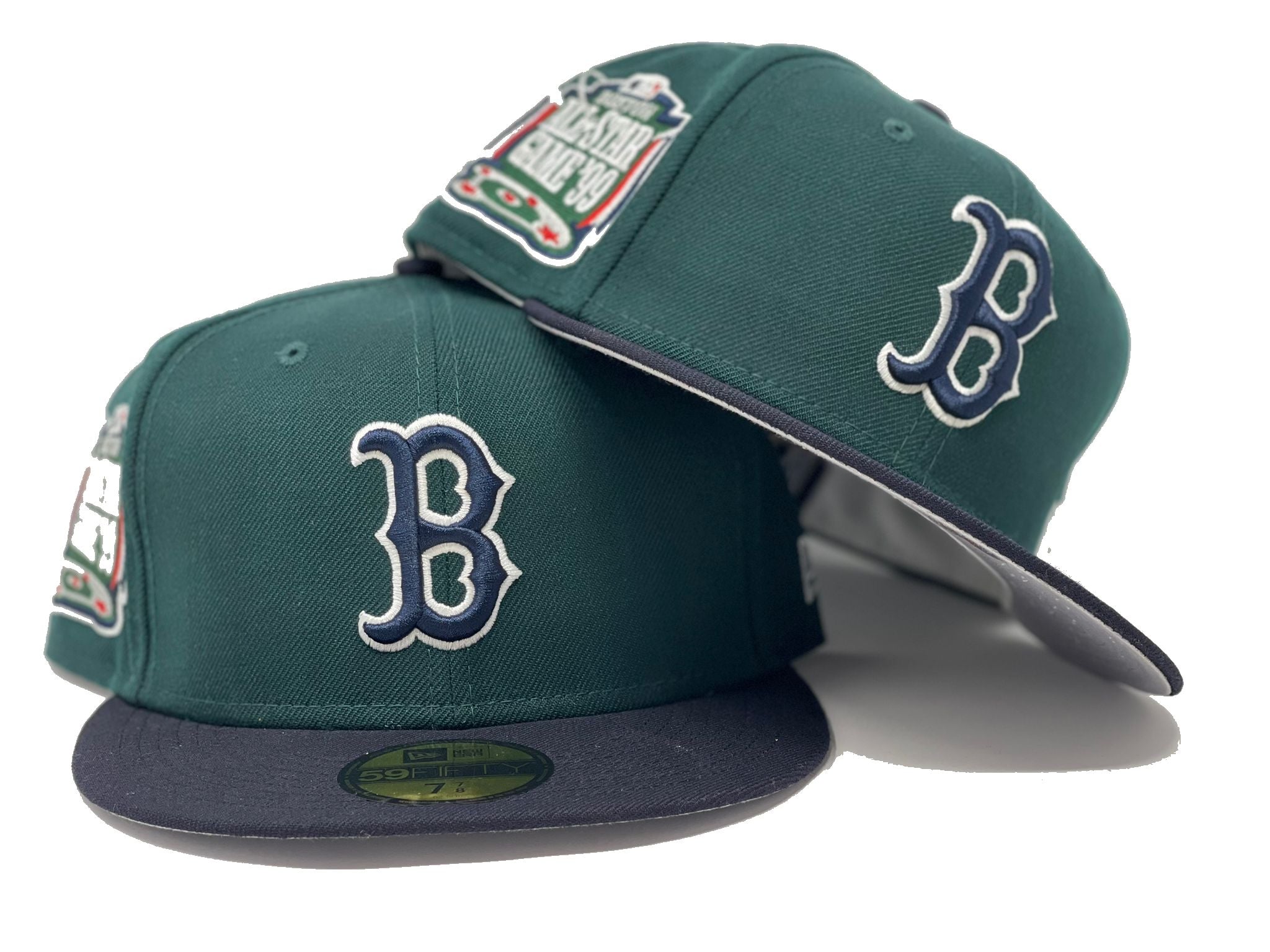 Boston Red Sox Fitted New Era 59FIFTY On Wool 'B' Logo Navy Cap