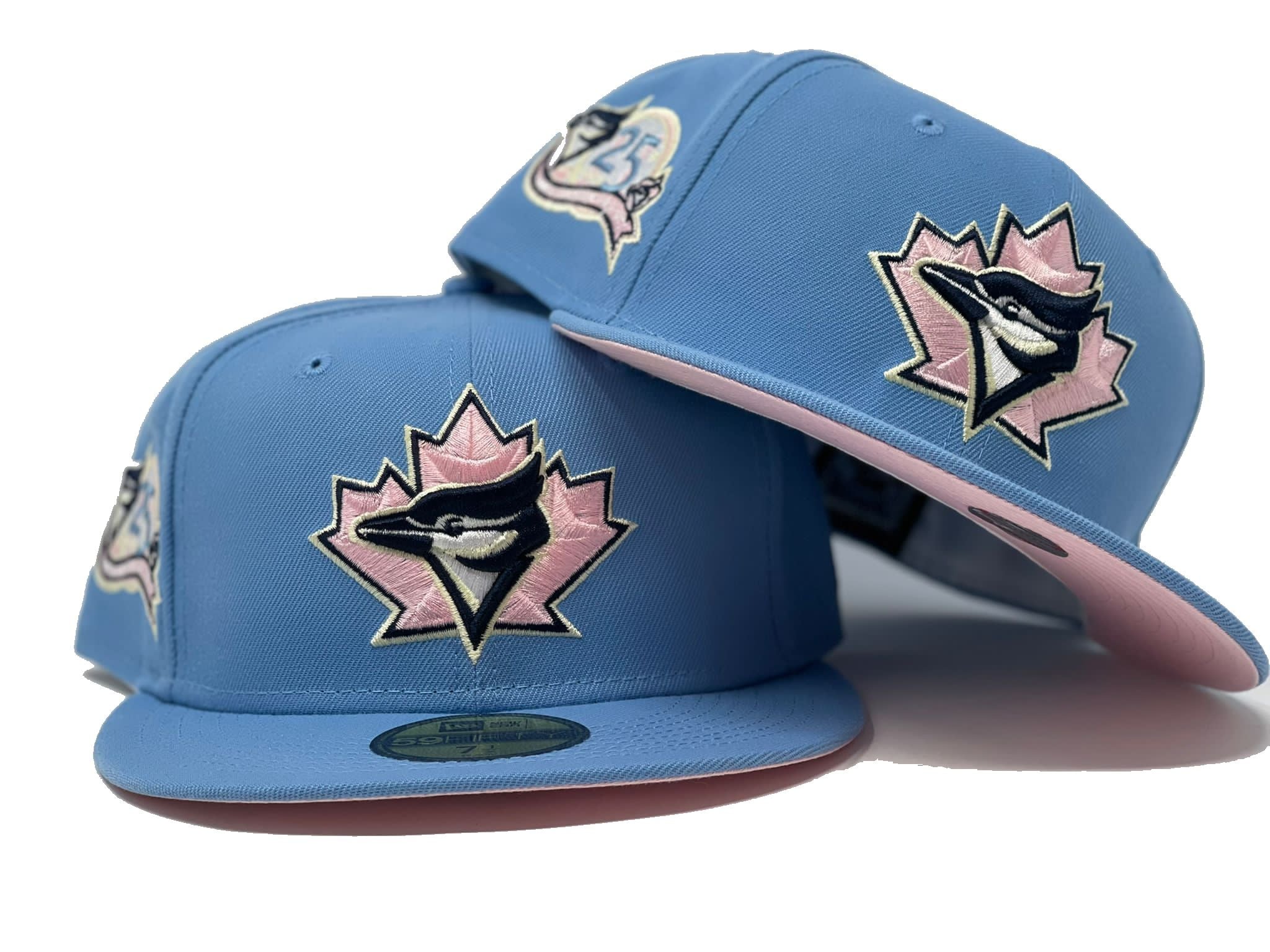 New Era 59FIFTY Toronto Blue Jays 25th Anniversary Patch Fitted Hat 7 1/8