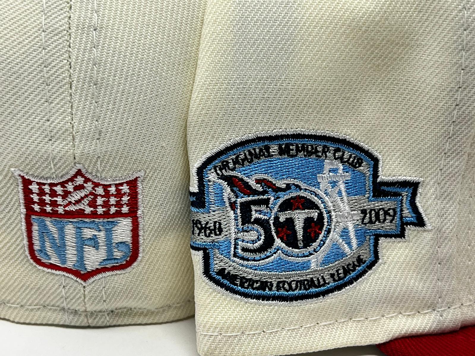 New Era 59Fifty Cord Visor Houston Oilers 50th Anniversary Patch Hat - – Hat  Club