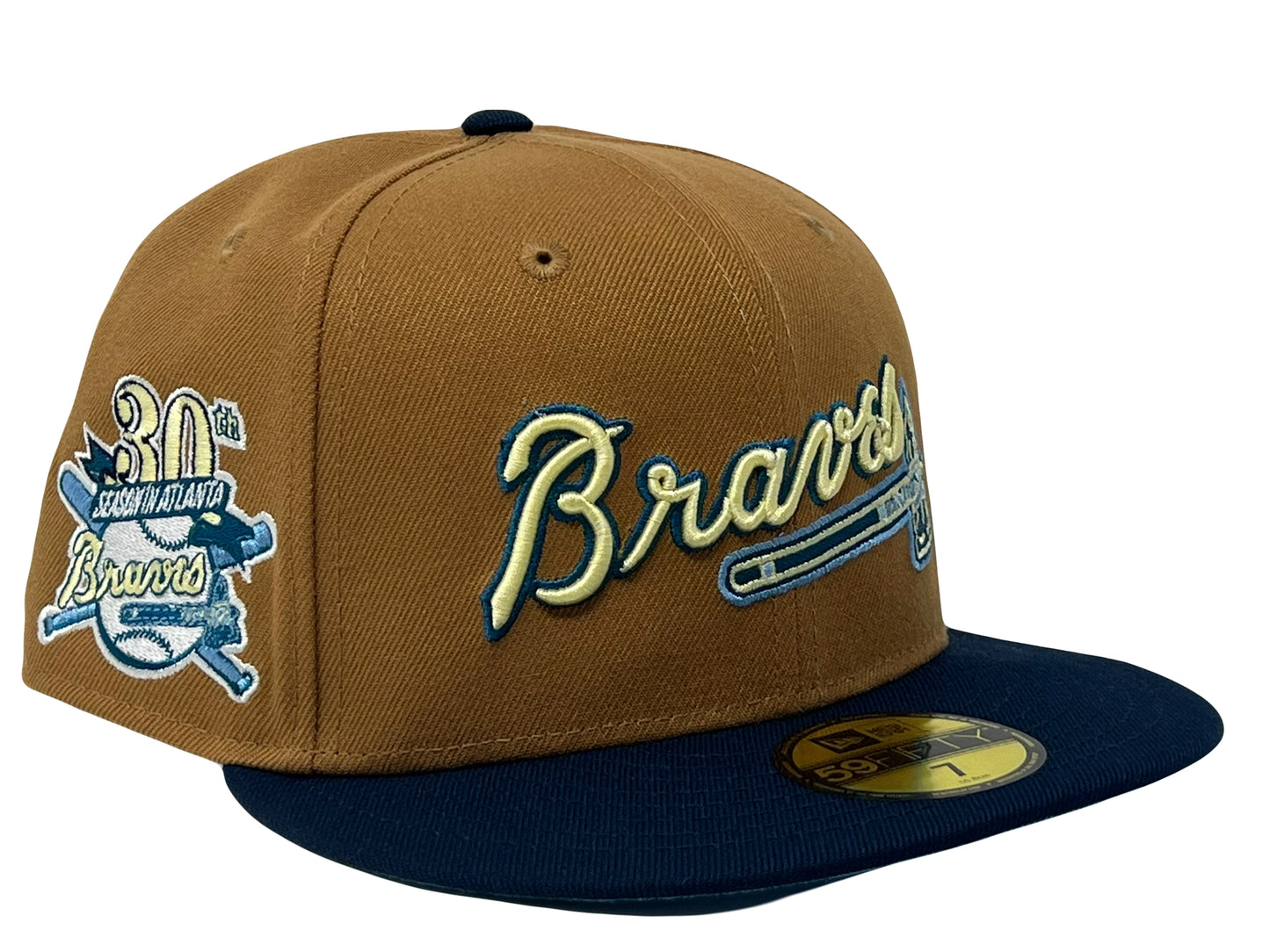 Atlanta braves 30th Anniversary Icy Brim New Era Fitted Hat