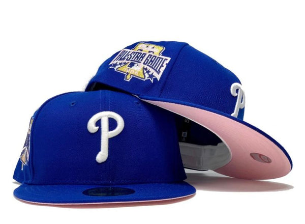 Philadelphia Phillies 1996 All-Star Game 59Fifty New Era Fitted Hats (GITD  Blue Red Under Brim)