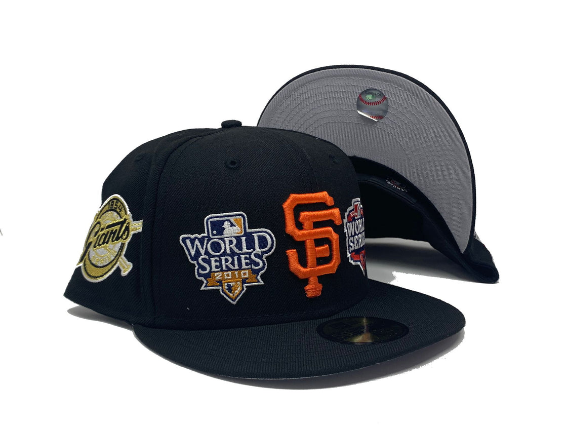 Black San Francisco Giants World Champions New Era Fitted Hat 