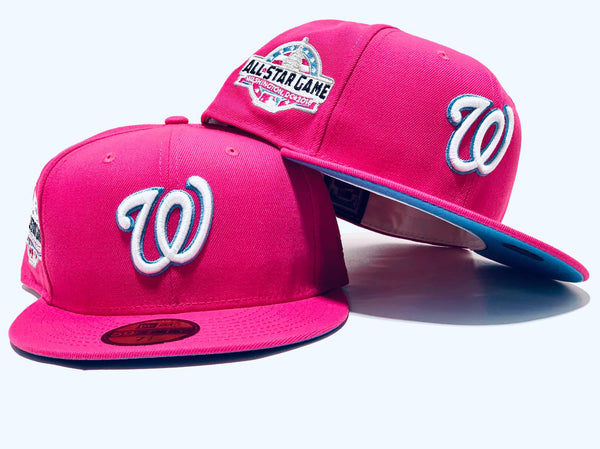 WASHINGTON NATIONALS 2018 ALL STAR GAME PURPLE ICY BRIM NEW ERA FITTED HAT  7 5/8